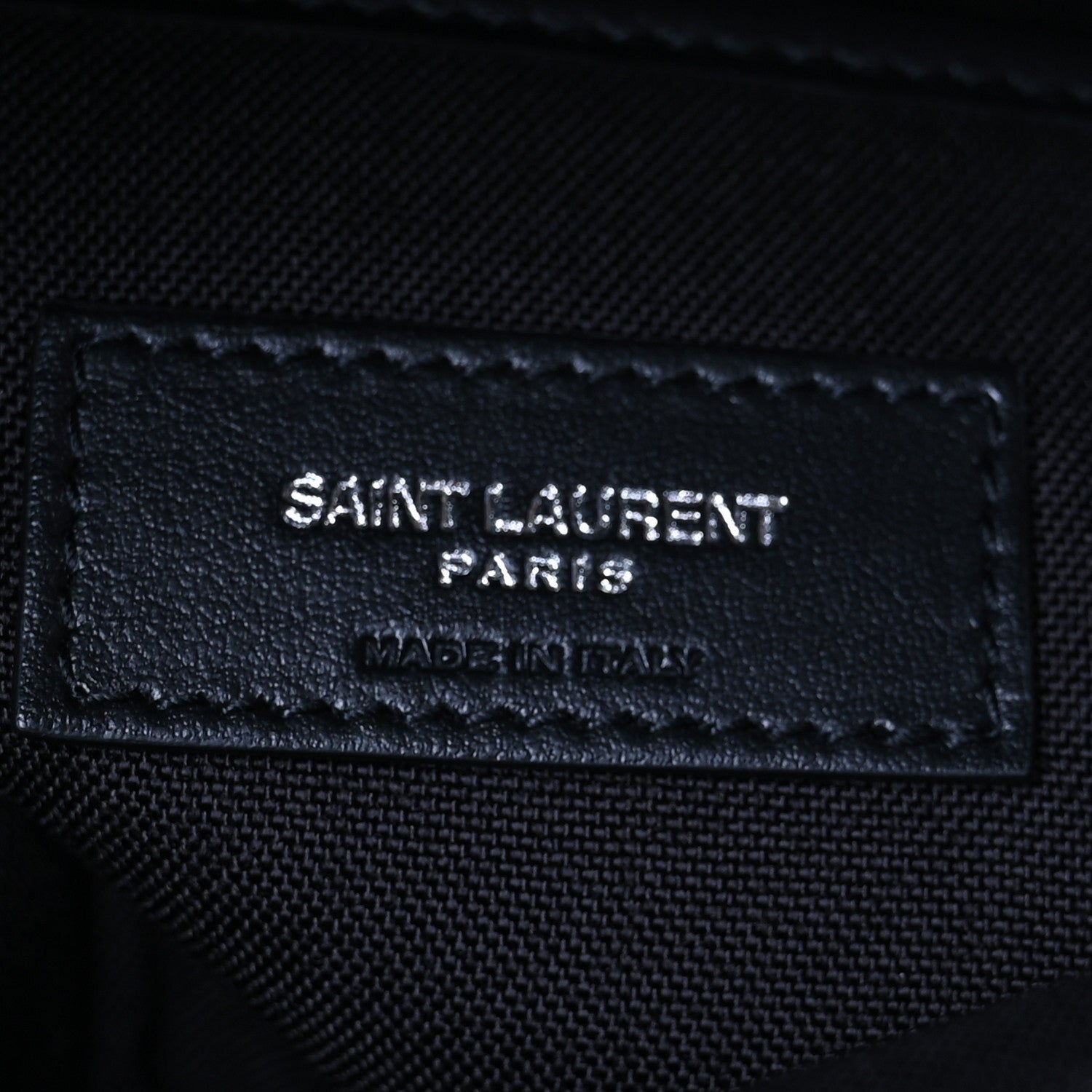 Saint Laurent Canvas Calfskin Rivington Race Backpack Black Navy 6 of 9