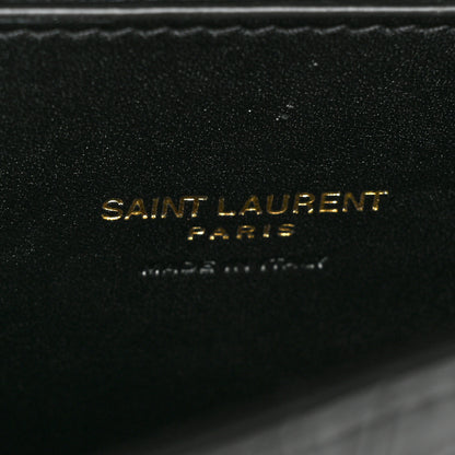 Saint Laurent Crocodile Embossed Calfskin Small Kaia Satchel Black 7 of 11