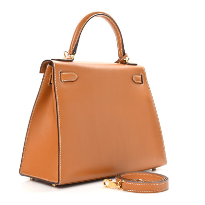 Hermes Veau Butler Kelly Sellier 28 Naturel Sable 3 of 11