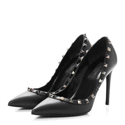 Valentino Garavani Nappa Rockstud 100mm Pumps 36 Black 3 of 9