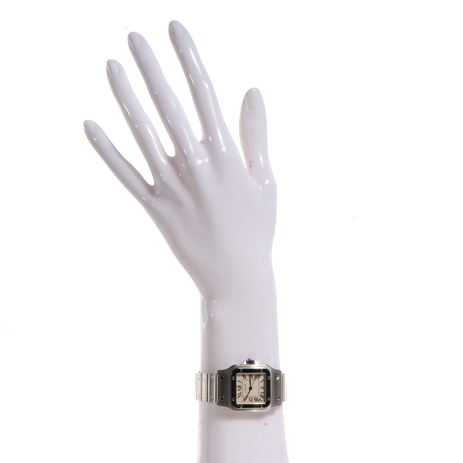 Cartier Stainless Steel 29mm Santos De Galbee Quartz Watch 2 of 7