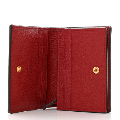 Gucci GG Supreme Monogram Flora Web Ophidia Card Case Red 5 of 8