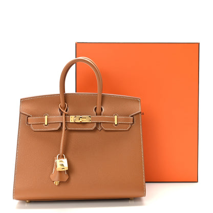 Hermes Epsom Birkin Sellier 25 Gold 10 of 10