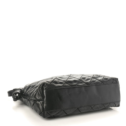 Loewe Nappa Pleated Small Flamenco Knot Bag Black 4 of 9