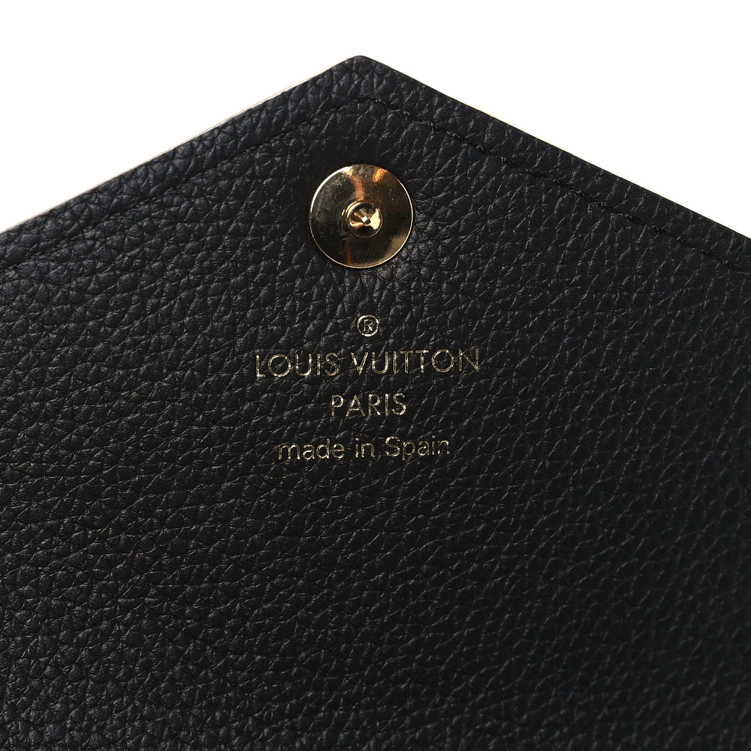 Louis Vuitton Calfskin Double V Wallet Black 6 of 7