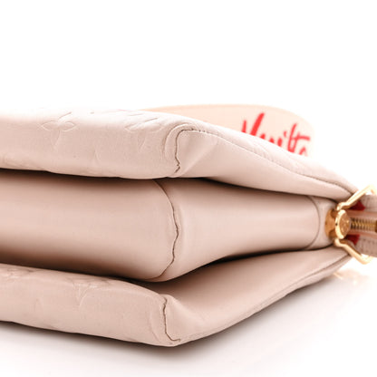 Louis Vuitton Lambskin Embossed Monogram Fall In Love Coussin PM Dragée Light Pink 11 of 11
