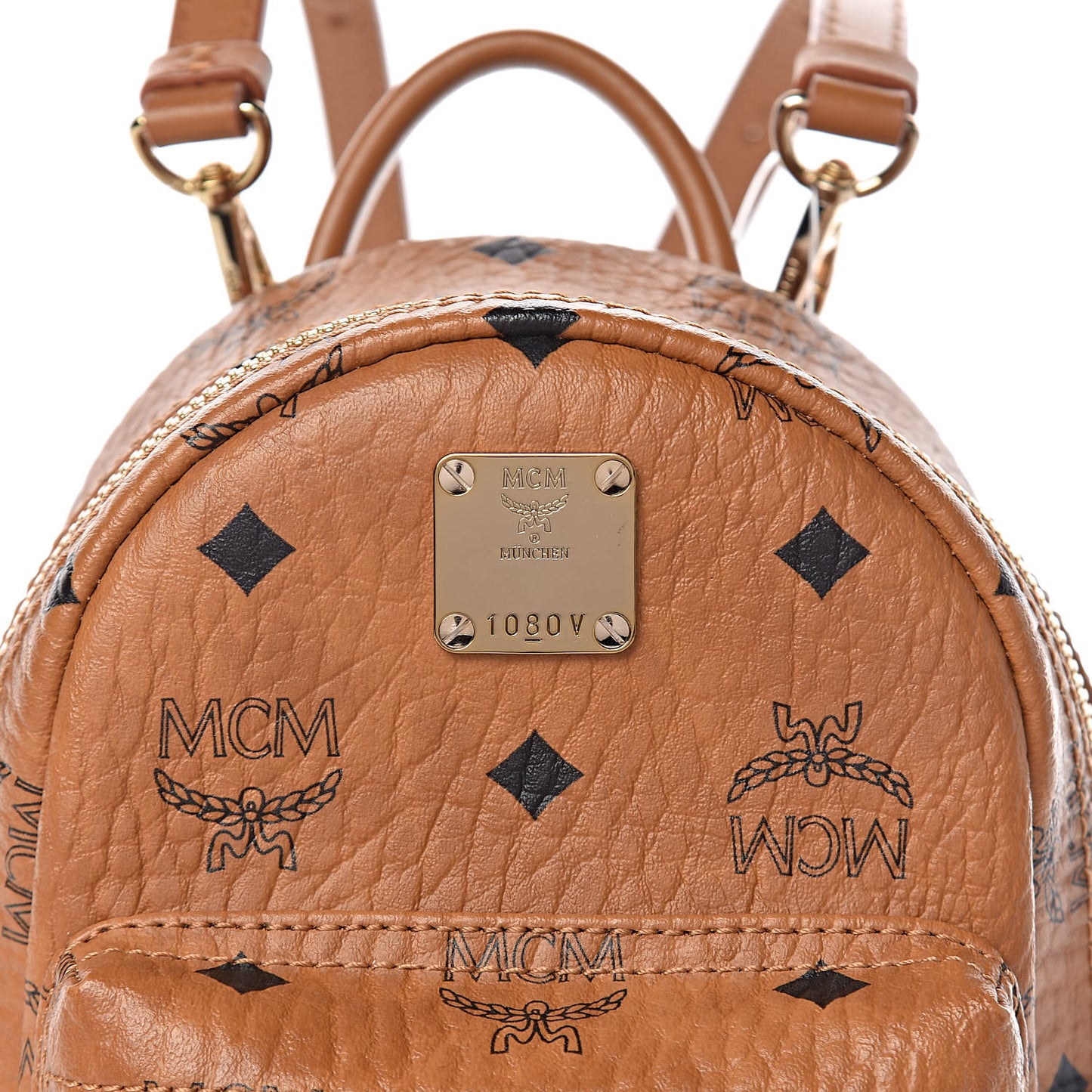 Visetos Side Stud X-Mini Stark Backpack Cognac