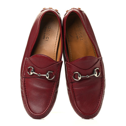 Gucci Calfskin Mens Horsebit Driver Loafers 11 Rosso 6 of 11