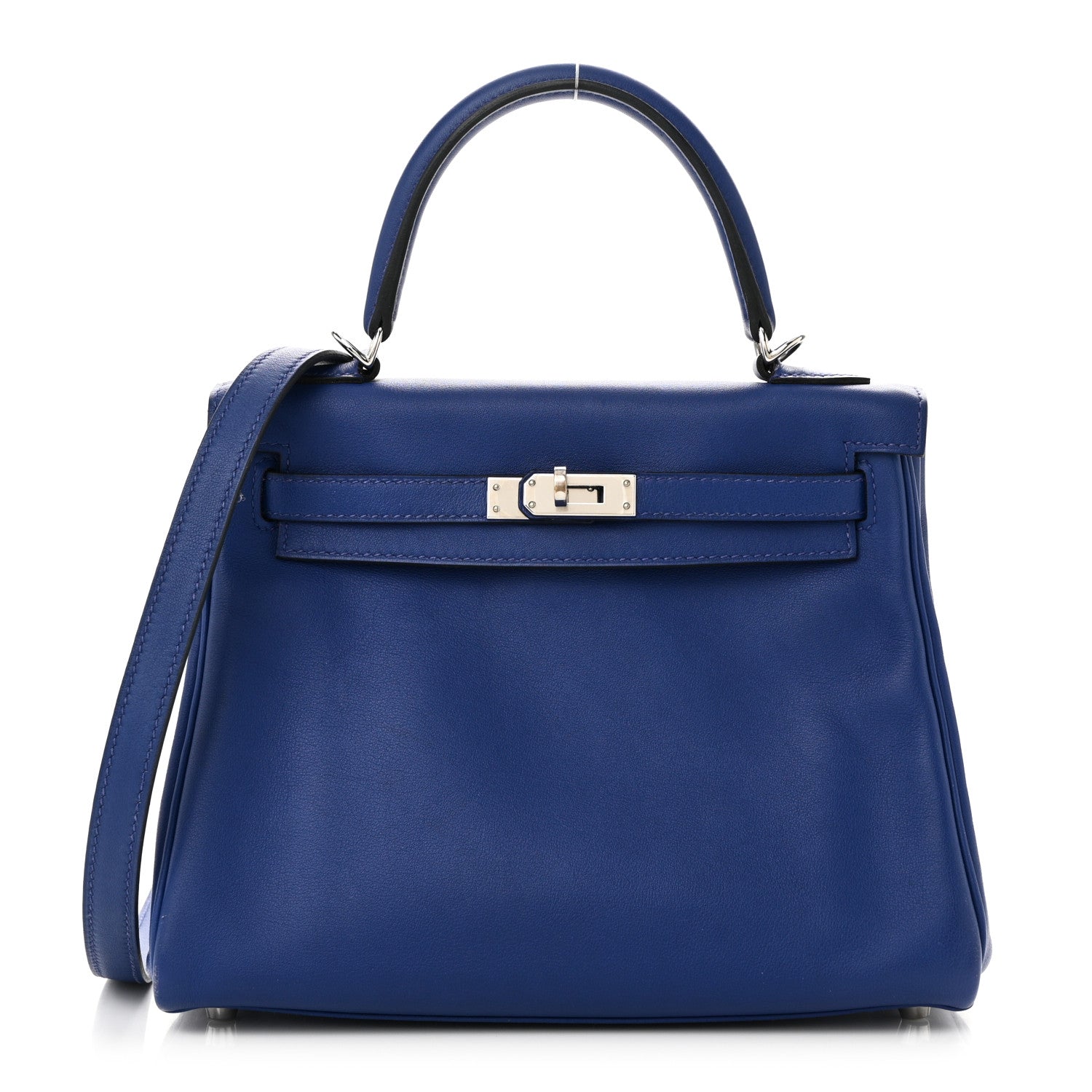 Hermes Swift Kelly Retourne 25 Bleu Electrique 1 of 10