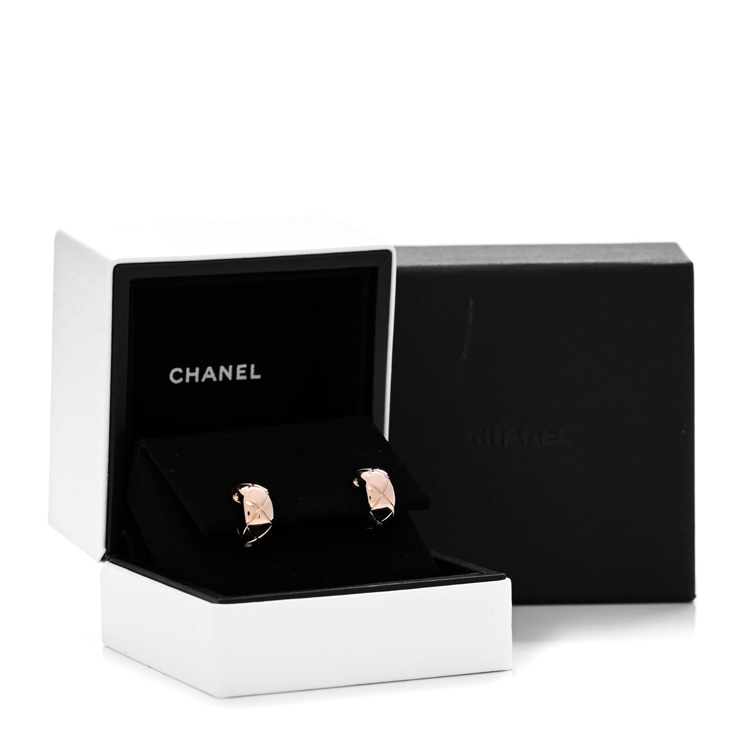 18K Beige Gold Coco Crush Hoop Earrings