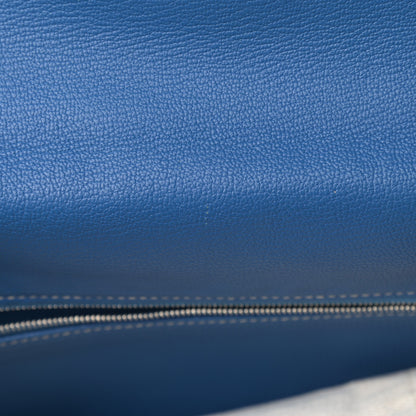 Hermes Epsom Candy Kelly Retourne 35 Bleu Electrique Mykonos 14 of 18
