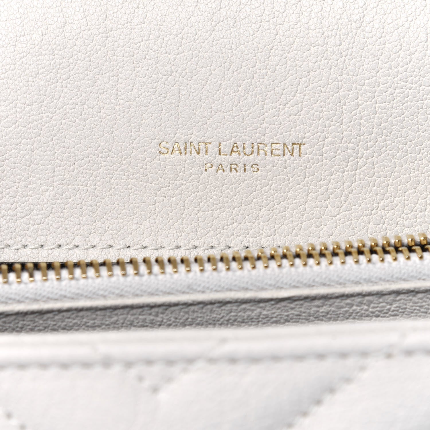 Saint Laurent Sheepskin Matelasse Chevron Monogram Medium College Bag Crema Soft 7 of 23