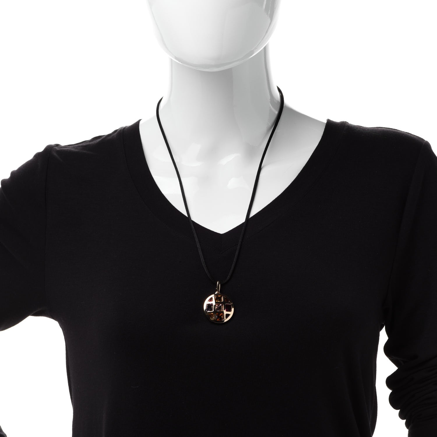 Cartier 18K Yellow Gold Citrine Amethyst Tourmaline Silk Pasha de Cartier Necklace 2 of 5