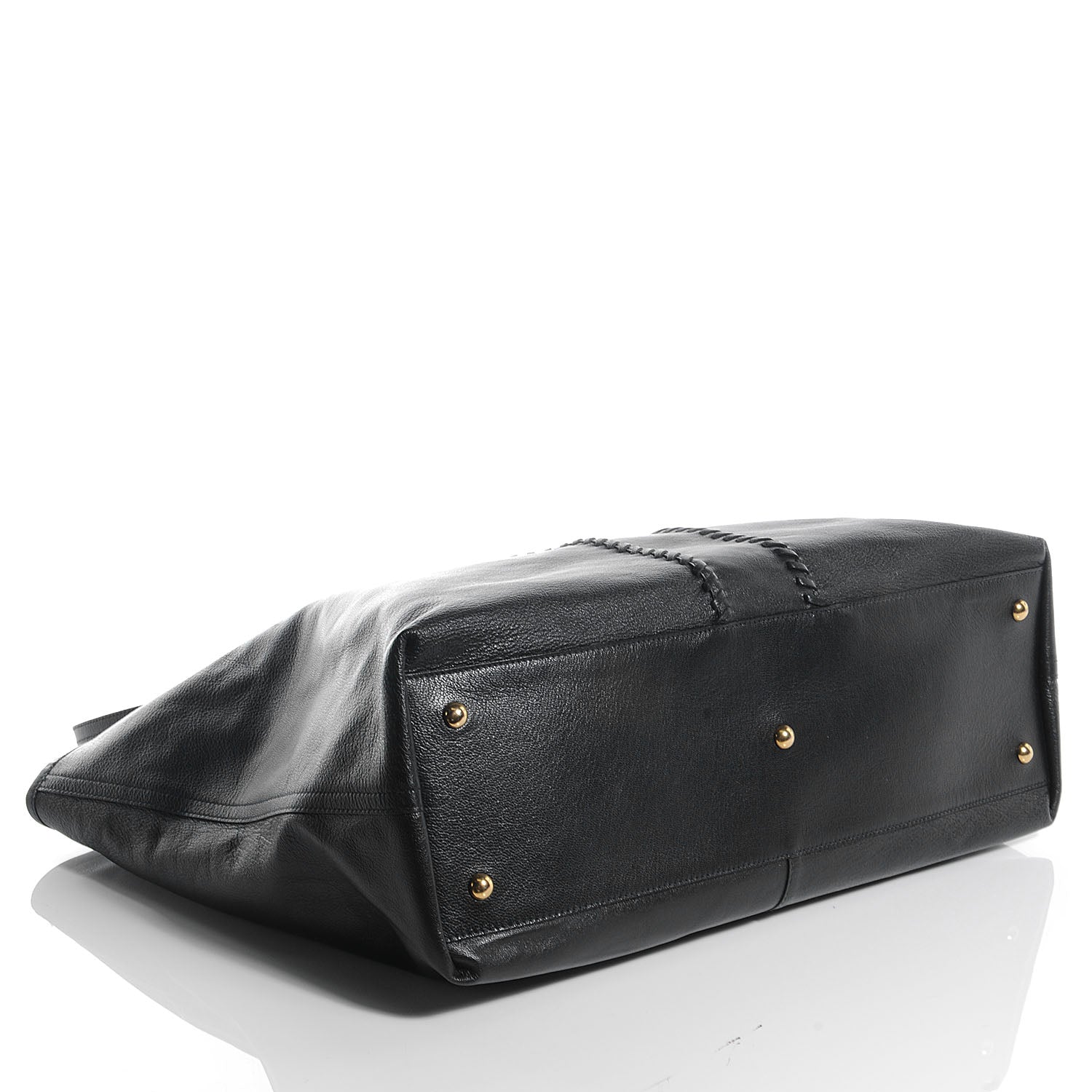 Saint Laurent Leather Large Neo Reversible Tote Black Bronze 4 of 7