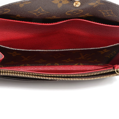 Louis Vuitton Monogram Emilie Wallet Red 8 of 27