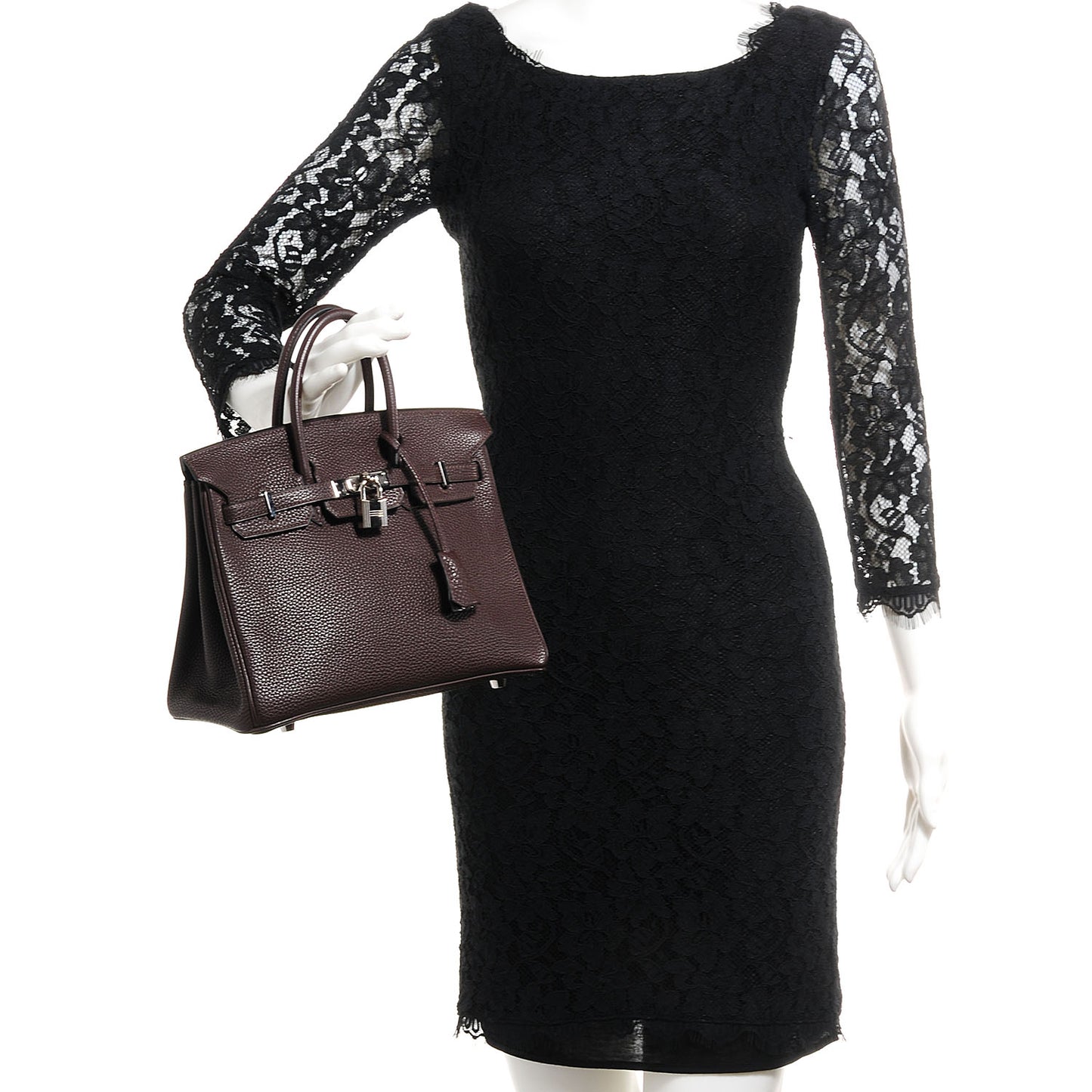 Togo Birkin 25 Marron Fonce