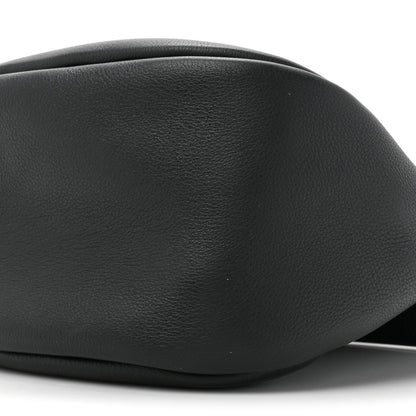 The Row Grained Calfskin Small Slouchy Banana Bag Black 9 of 10