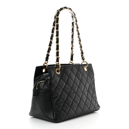 Chanel Caviar Quilted Petit Timeless Tote PTT Black 3 of 11