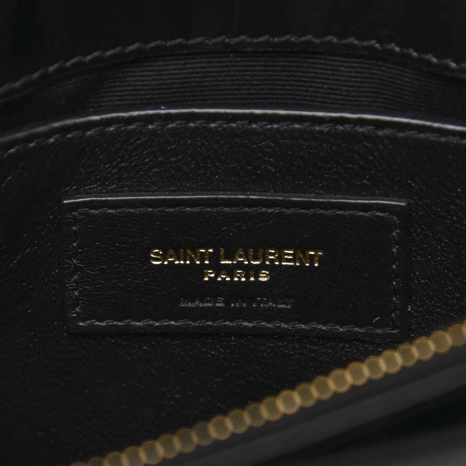 Saint Laurent Calfskin Y Quilted Monogram Small Loulou Chain Satchel Black 7 of 14