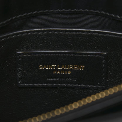 Saint Laurent Calfskin Y Quilted Monogram Small Loulou Chain Satchel Black 7 of 14