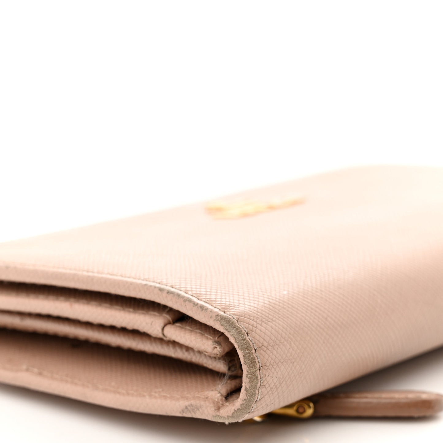 Saffiano Metal Wristlet Wallet Cammeo