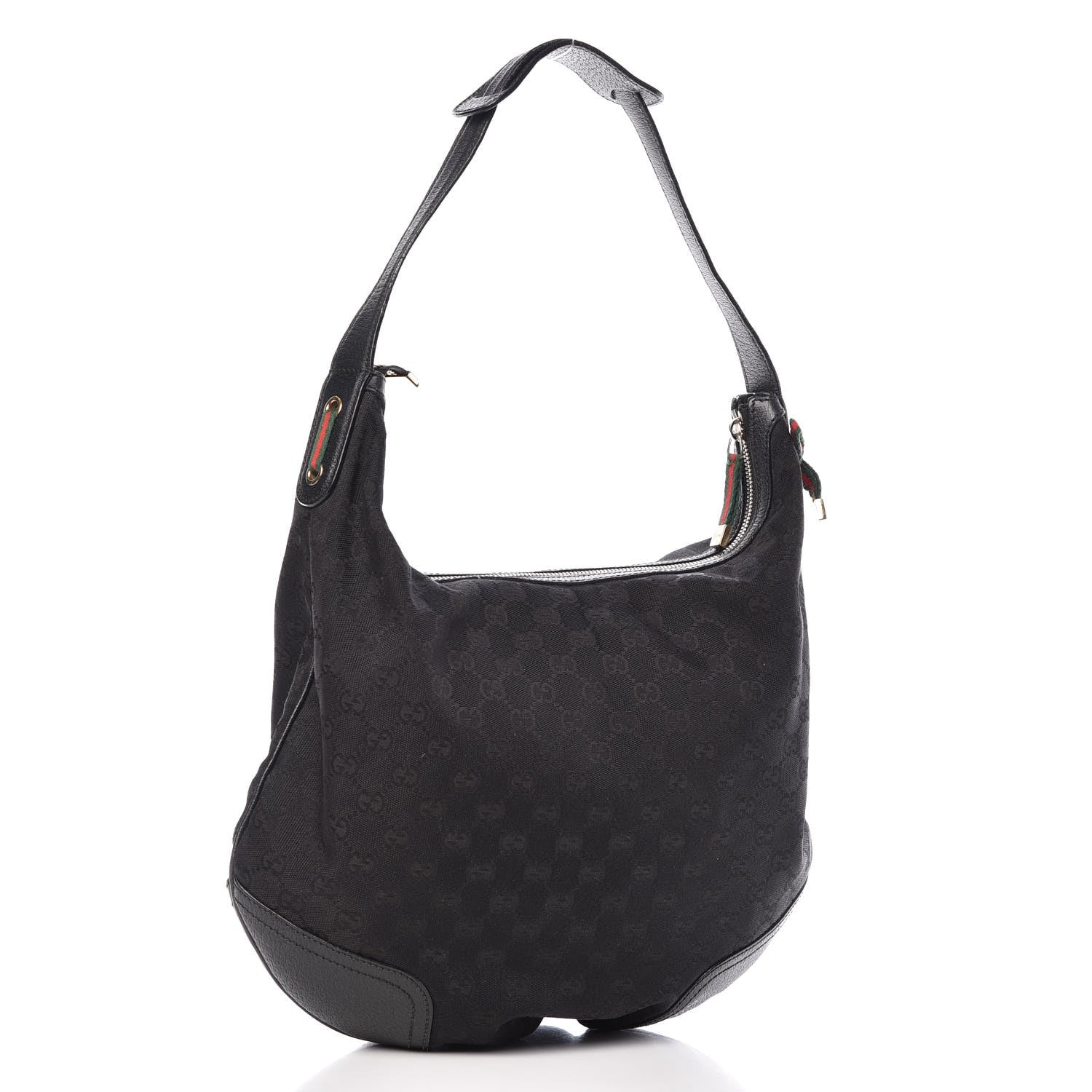 Gucci Monogram Large Princy Hobo Black 3 of 15