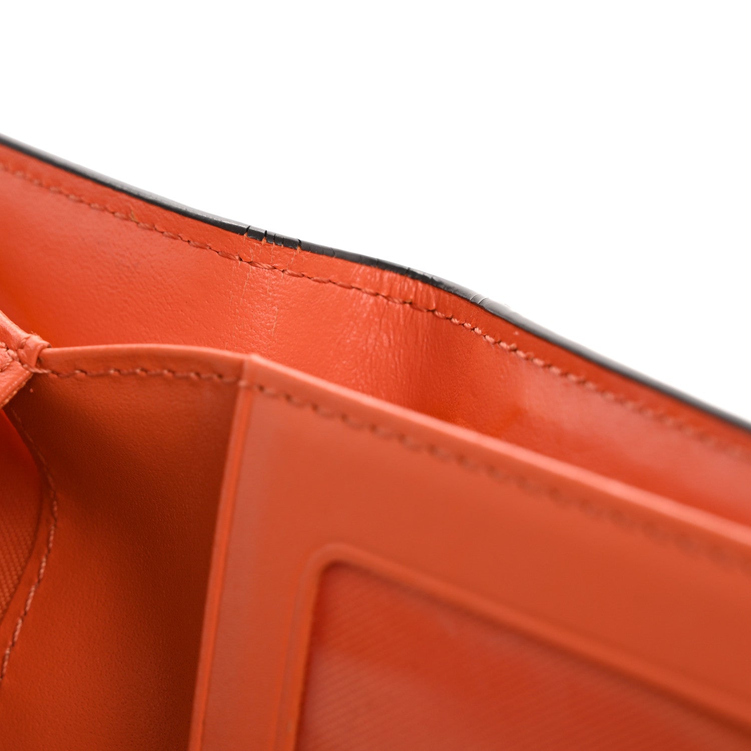 MCM Saffiano Wallet Pink Orange 8 of 12