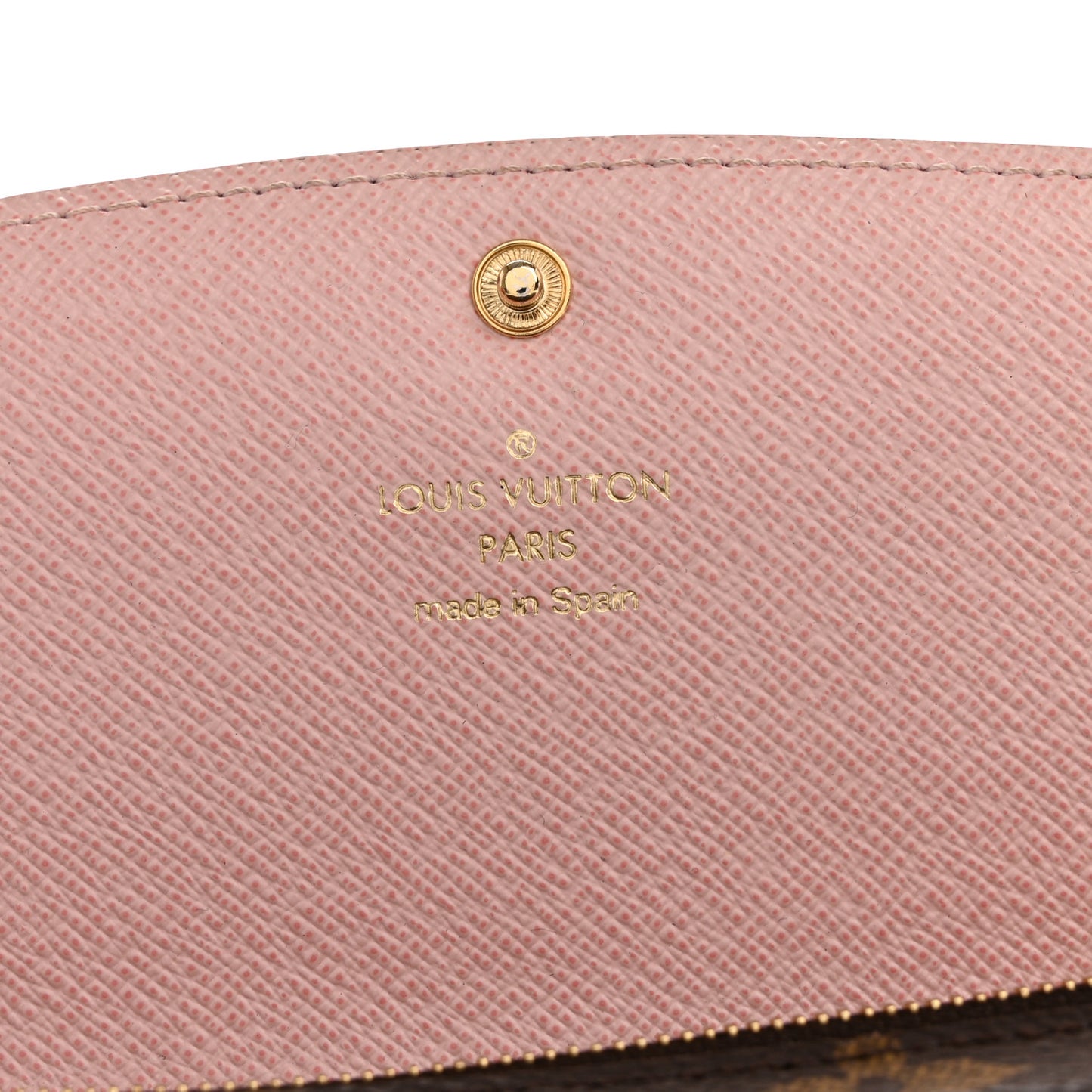 Monogram Emilie Wallet Rose Ballerine