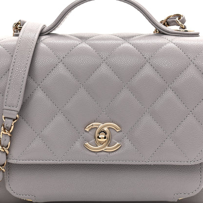 Chanel Caviar Quilted Medium Business Affinity Flap Grey 8 of 10