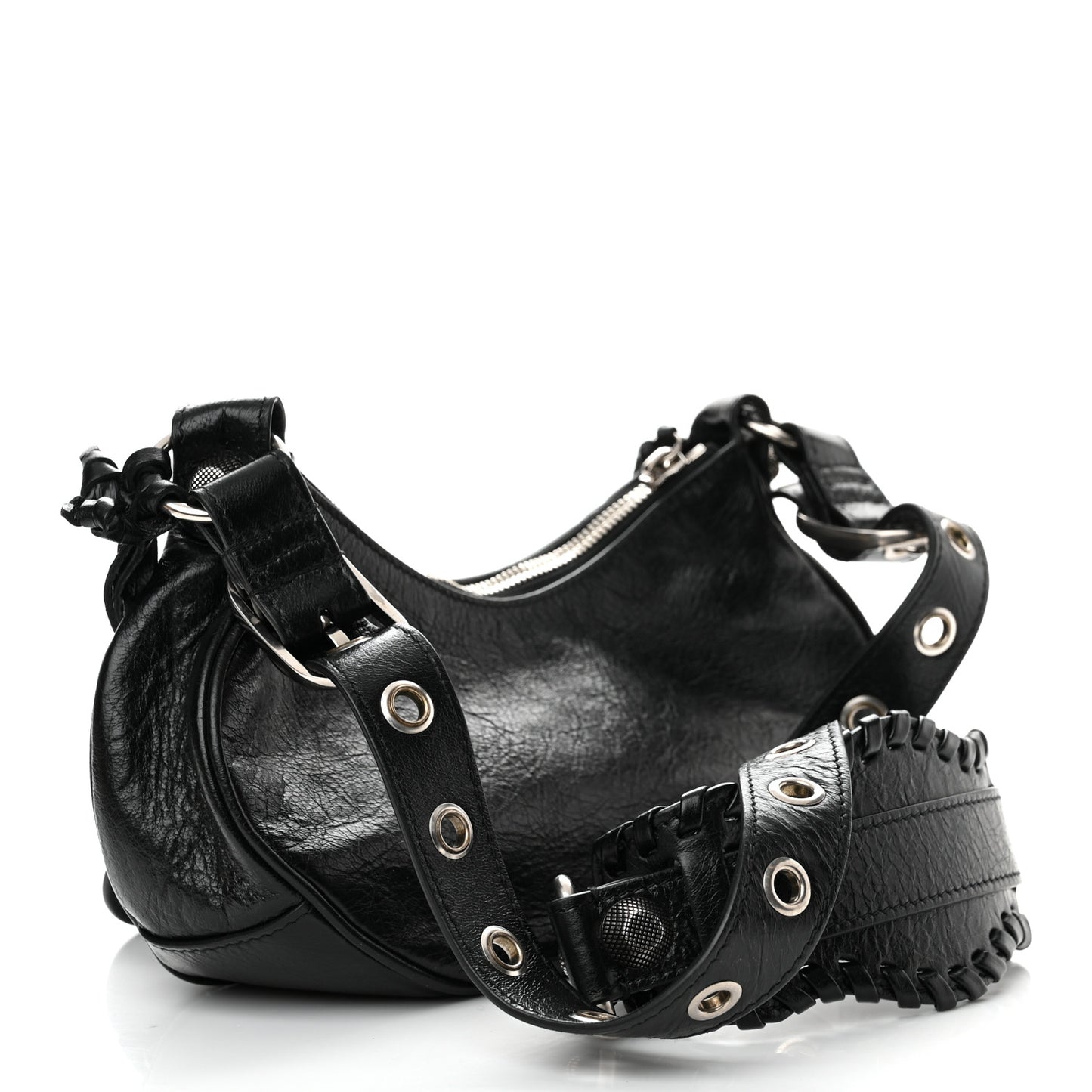 Agneau Arena Le Cagole Shoulder Bag XS Black
