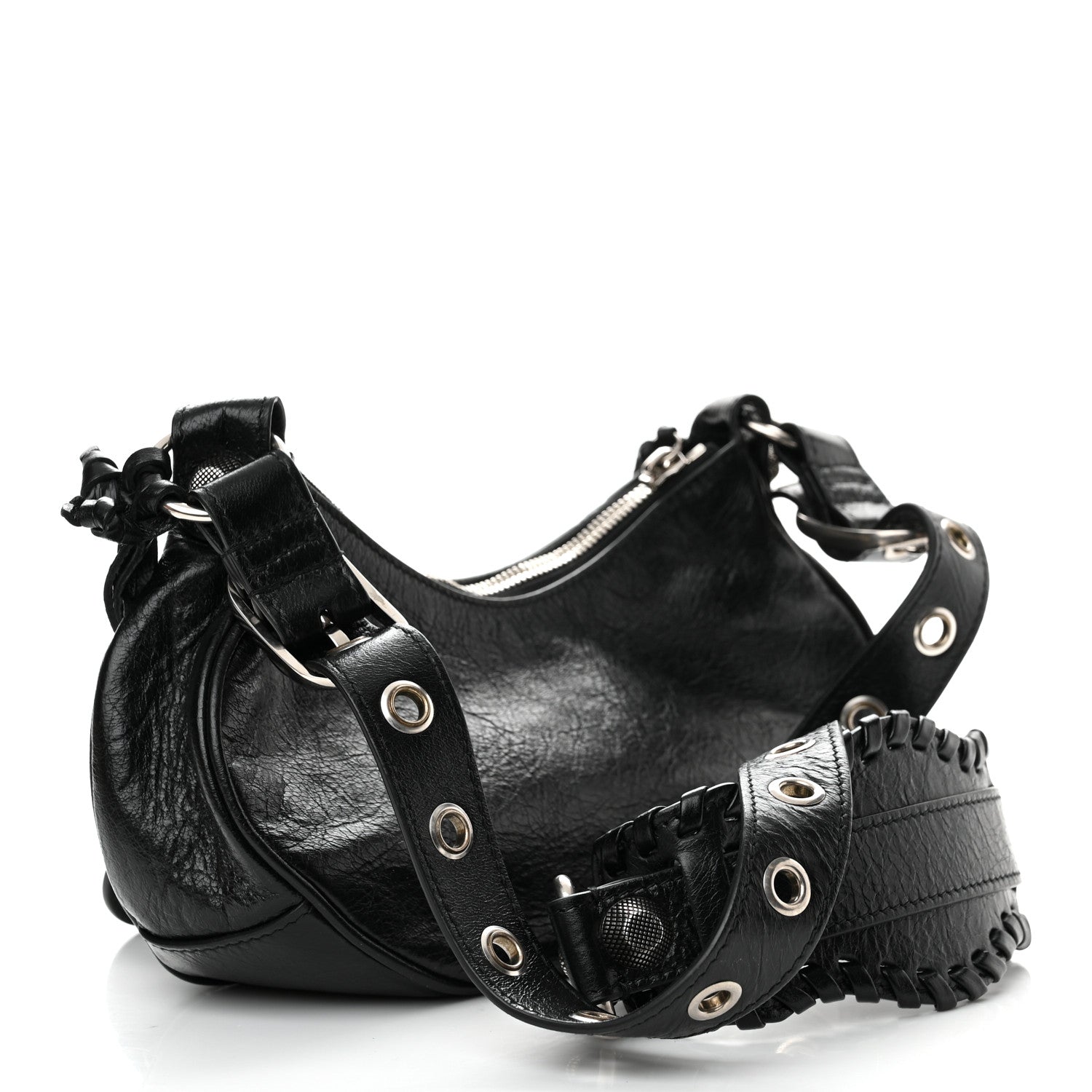 Balenciaga Agneau Arena Le Cagole Shoulder Bag XS Black 3 of 10