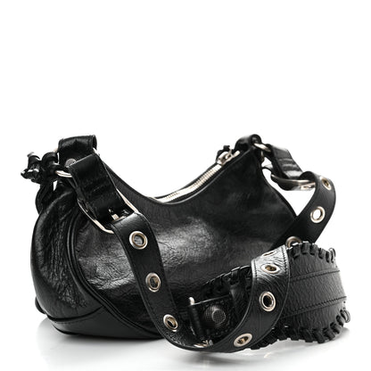 Balenciaga Agneau Arena Le Cagole Shoulder Bag XS Black 3 of 10