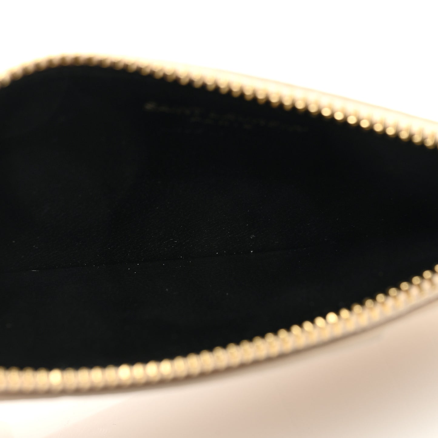 Grained Calfskin Monogram 5 Fragments Zip Pouch Card Holder Beige