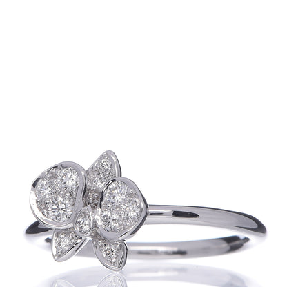 Cartier 18K White Gold Diamond Caresse D'Orchidees Par Ring 47 4 3 of 6
