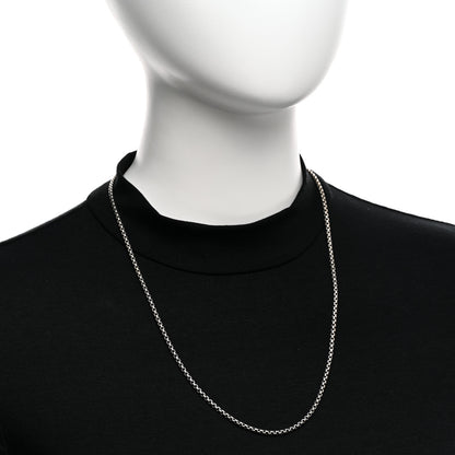 David Yurman Sterling Silver 2.7mm Small Box Chain Necklace 22" 2 of 4