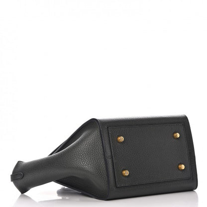 Celine Crisped Calfskin Mini Tie Knot Tote Dark Green 11 of 14