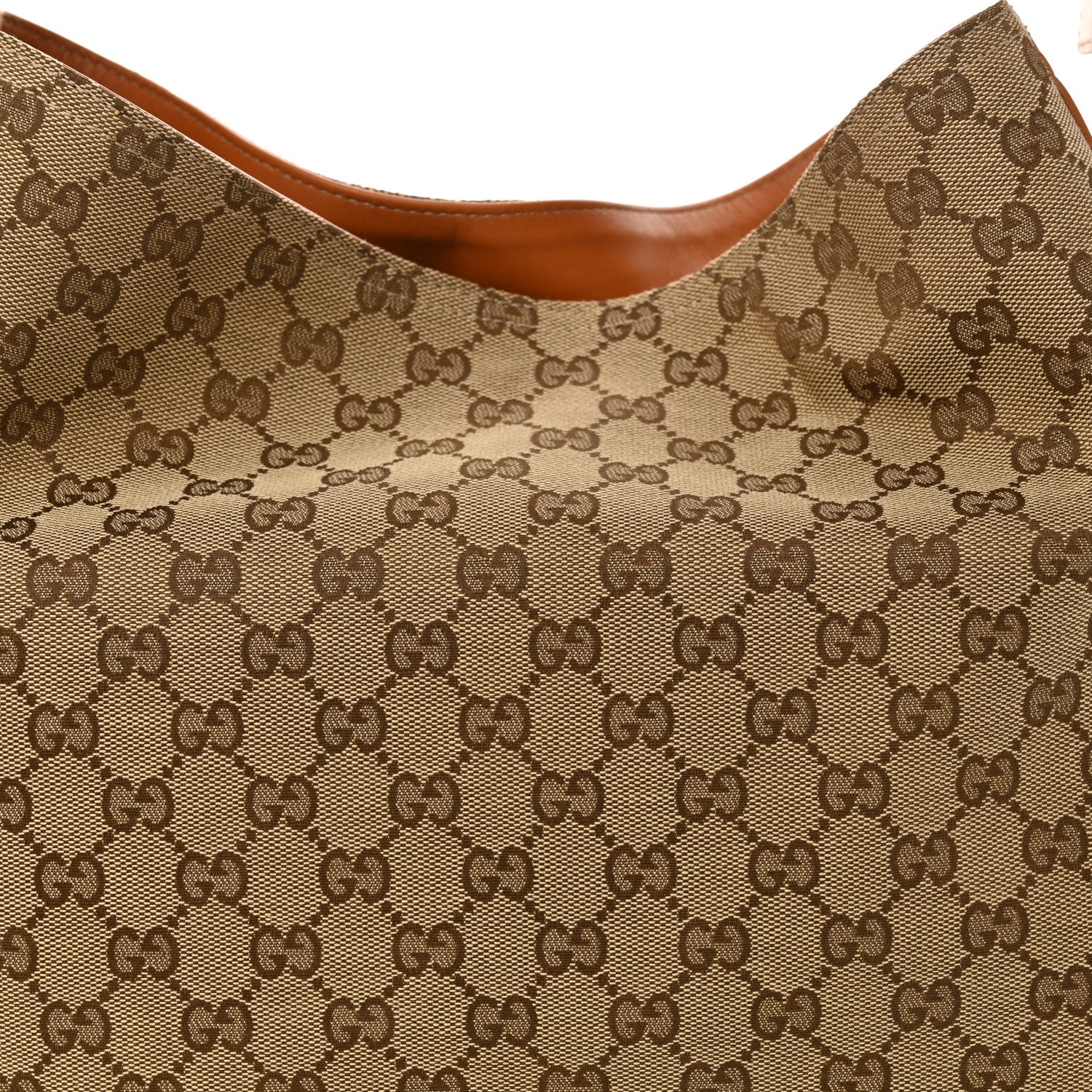 Gucci Monogram Medium Heritage Shoulder Bag Light Tobacco 8 of 10
