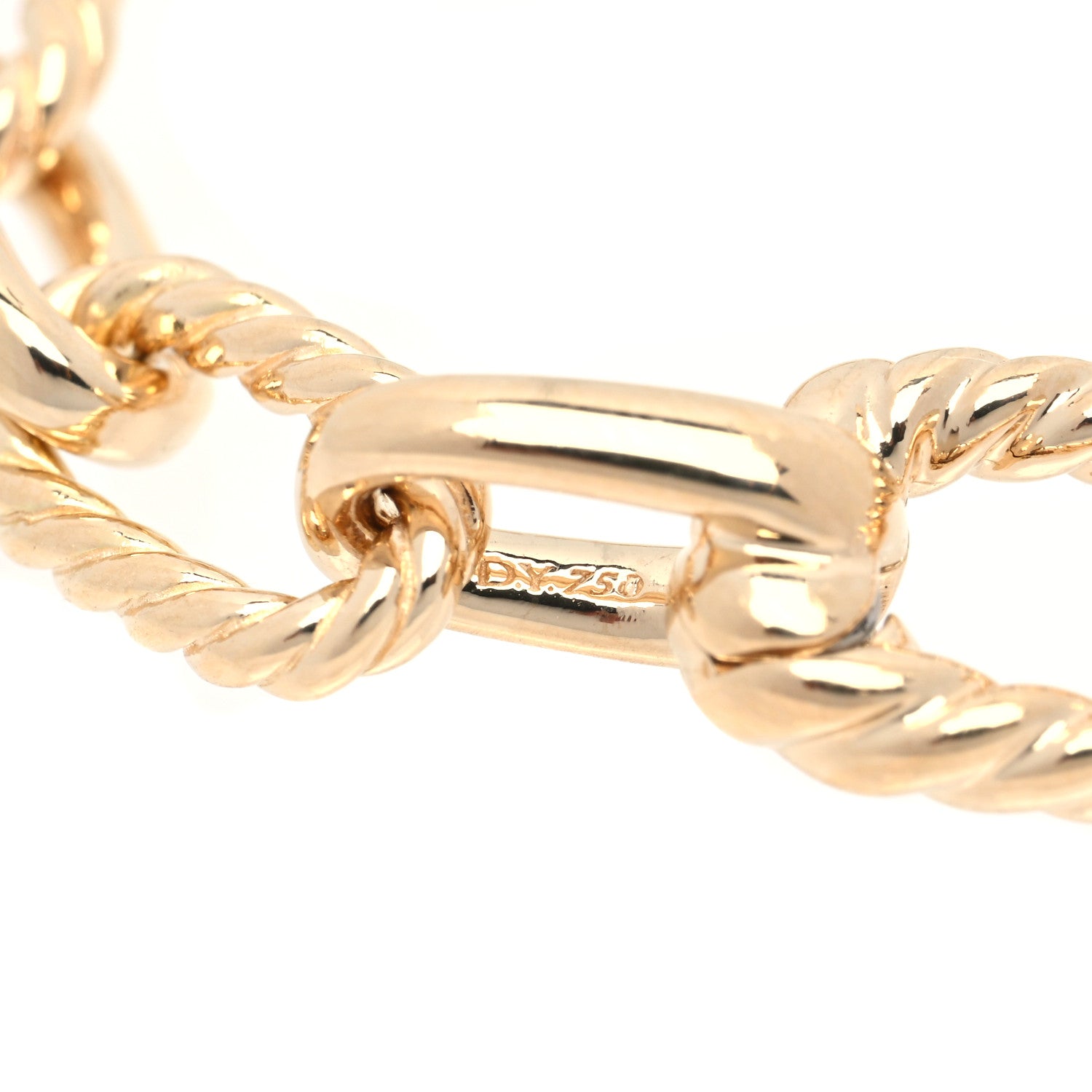 David Yurman 18K Yellow Gold 6mm Madison Classic Chain Bracelet 4 of 4