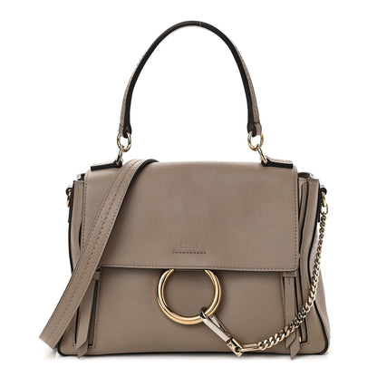 Chloe Calfskin Small Faye Day Shoulder Bag Motty Grey 1 of 11