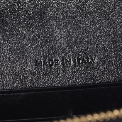 Saint Laurent Velvet Leopard Print Monogram Envelope Chain Wallet Black 9 of 11