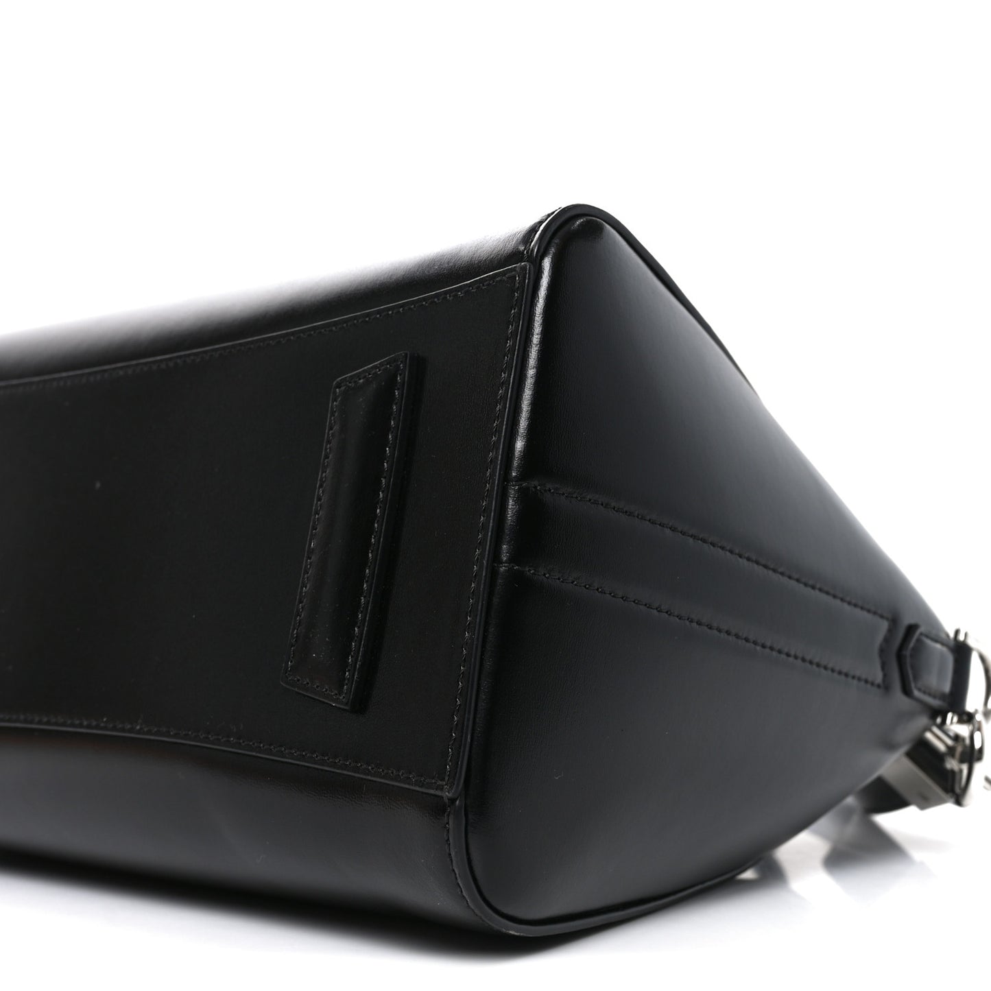 Shiny Lord Calfskin Small Antigona Black