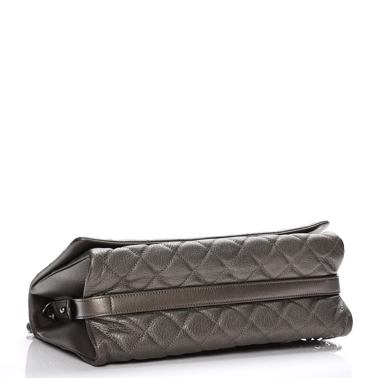 Metallic Goatskin Large City Rock Flap Silver