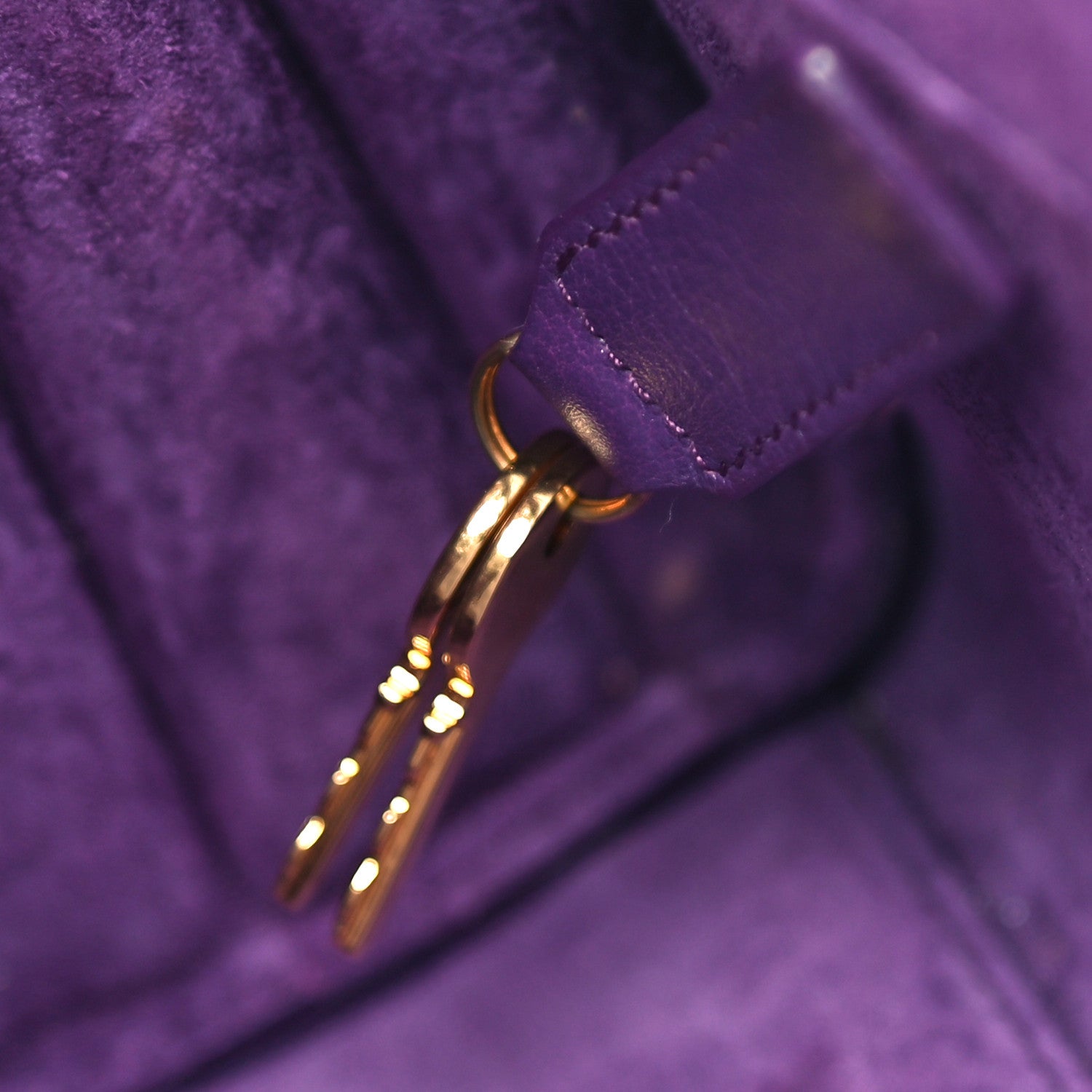 Saint Laurent Calfskin Nano Sac De Jour Purple 11 of 12