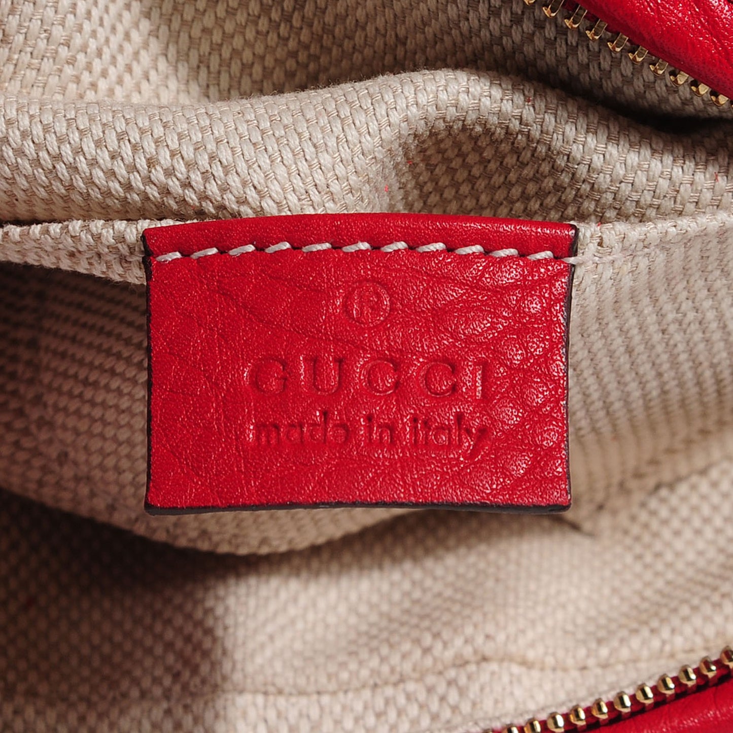 Pebbled Calfskin Mini Soho Chain Bag Tabasco Red