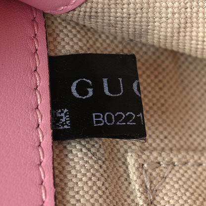 Gucci Moon Calfskin Web Medium Dionysus Bamboo Top Handle Bag Sugar Pink Blue Agata Hibiscus Red 9 of 12