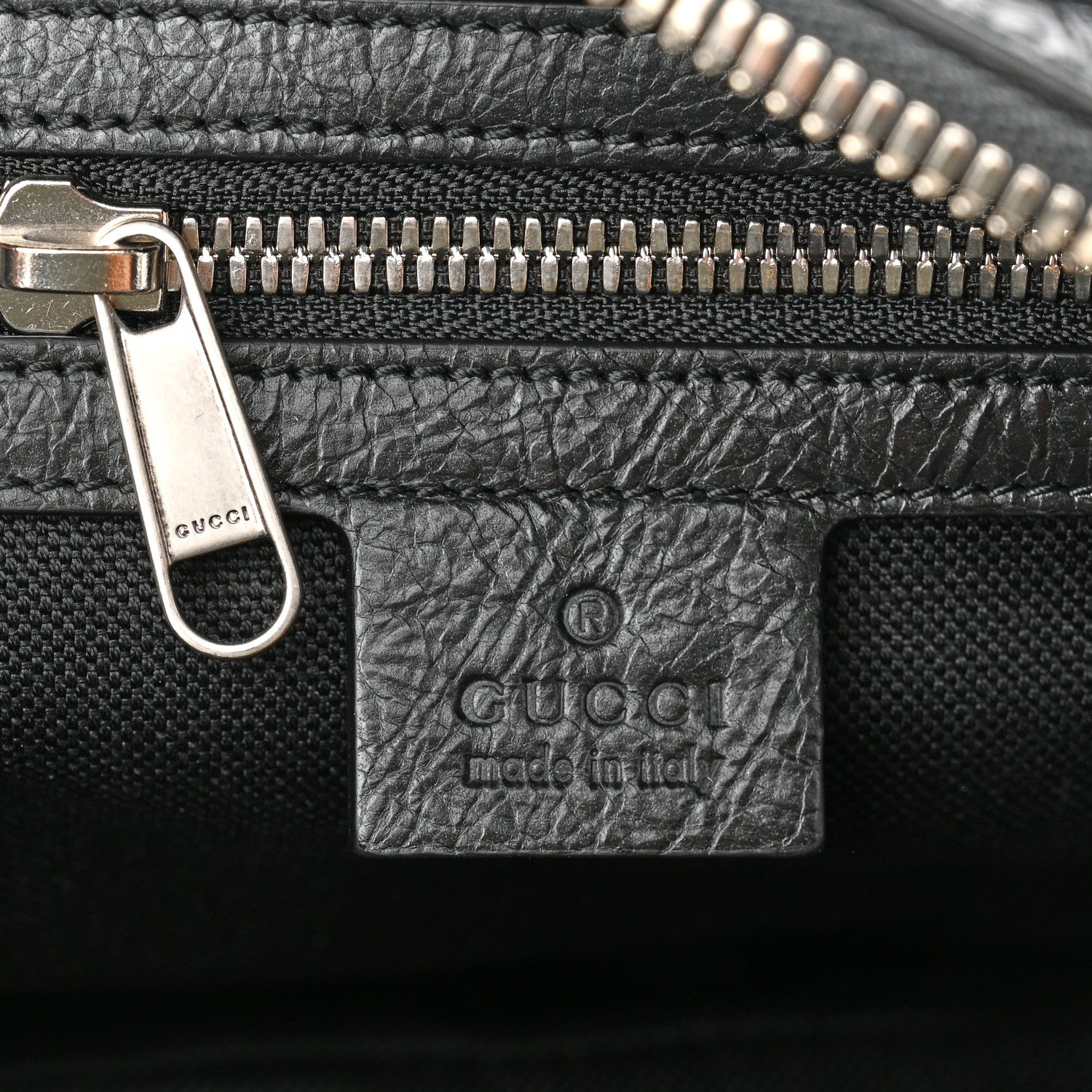 Gucci Fluffy Calfskin Morpheus Shoulder Bag Black 6 of 10