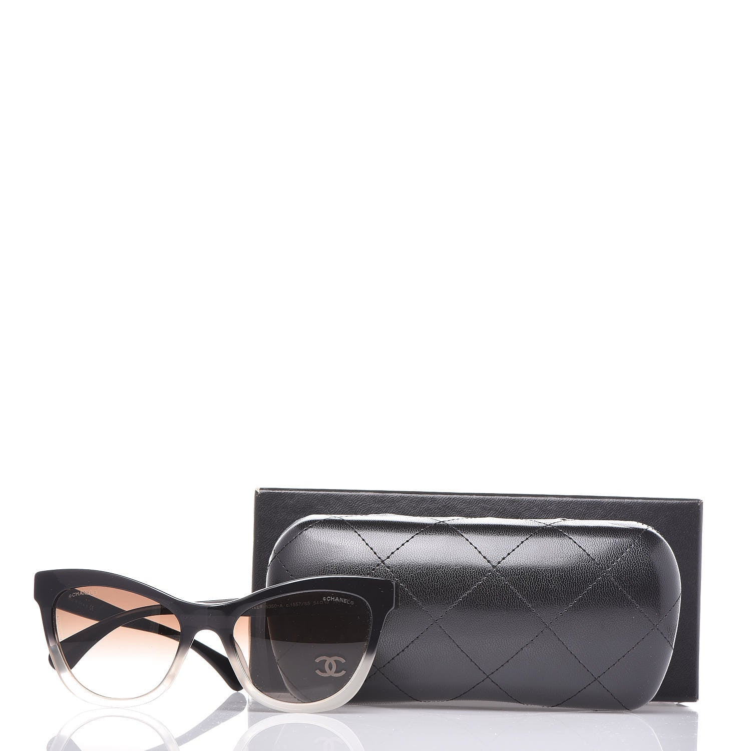 Chanel Acetate CC Cat Eye Summer Sunglasses 5350 Black 7 of 7