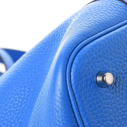 Hermes Taurillon Clemence Picotin Lock 22 MM Bleu Zanzibar 10 of 14