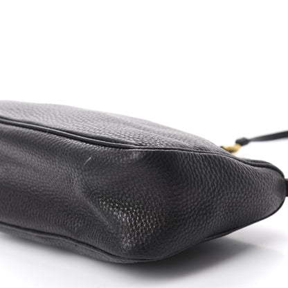Prada Vitello Daino Pochette Bag Black 7 of 10
