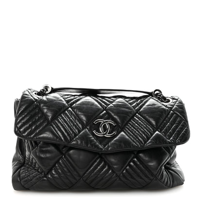 Chanel Lambskin In and Out XL Maxi Flap Black 1 of 10
